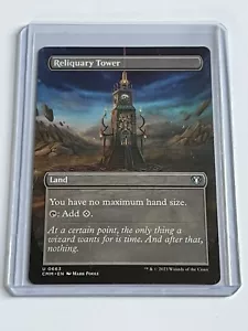Reliquary Tower 663 MTG Commander Masters 2023 Mint - 9.0 + Borderless Non Foil - Picture 1 of 13
