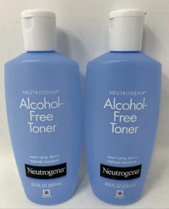 2 Neutrogena Facial Toner Alcohol Free Hypoallergenic 8.5 oz Sensitive Blue Lot - Picture 1 of 2