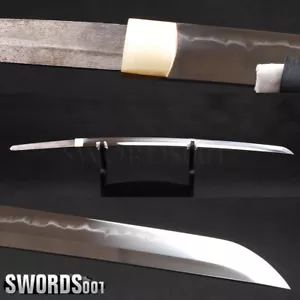real hamon clay tempered 1095 carbon bare blade japanese katana samurai sword - Picture 1 of 9