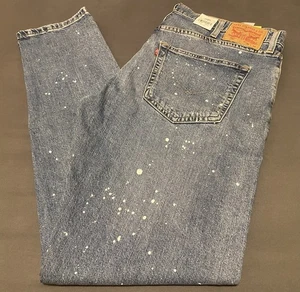Levi’s 512 Slim Taper Fit Paint Splattered Jeans Size 38x34 Men’s NWT - Picture 1 of 6
