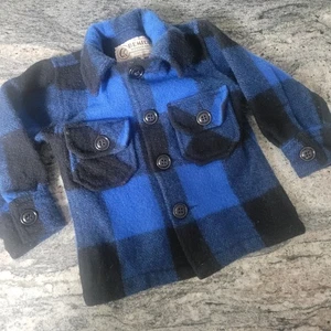 Bemidji Woolen Mills Shacket KIDS Gr. 2 Buffalo Plaid Jacke Vintage 90er - Bild 1 von 4