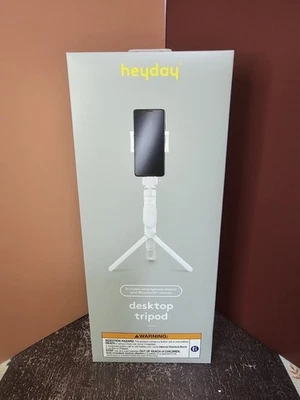Heyday Desktop Tripod + Phone Mount with Bluetooth Remote in Stone White - Image 1 of 4