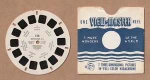 Vintage View-Master reel #136 Washington, D.C. Government Buildings 1940s - Picture 1 of 1