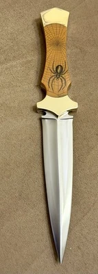 RARO Bill Huff, Don Collum Fundadores de Rígido EE. UU., Cuchillo Daga Personalizado 1975 Foto 1 de 4