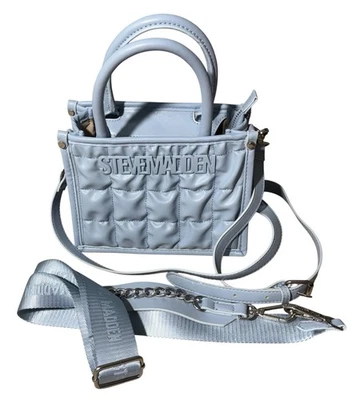 Cartera Steve Madden azul claro con doble correa Foto 1 de 4