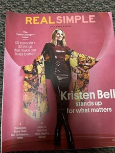 REAL SIMPLE - MARCH 2023 - KRISTEN BELL - THE GAME CHANGERS ISSUE - BEST SLEEP - Picture 1 of 1