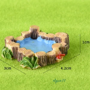 2PC Garden Landscape Pool HO/OO Scale Miniatures DIY Courtyard Scenery Model - Picture 1 of 3