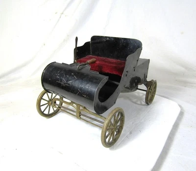 Antigo Raro Acme Traço Curvo Oldsmobile Aço Prensado Windup Carro Mecânico - Imagem 1 de 4