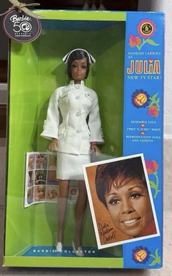Nurse Barbie Diahann Carroll Julia 50th Anniversary Repro 2008 Mattel N5017 - Image 1 of 4