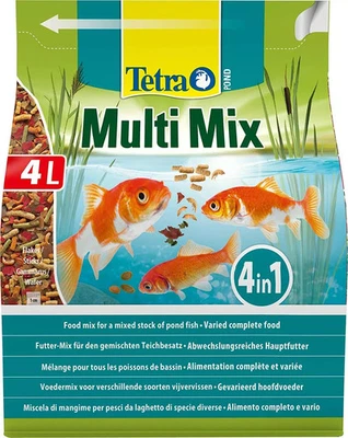 TÉTRA Tetra Pond Multi Mix Hauptfutter Futtersticks Teichfische Gartenteich 4 L