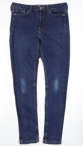Warehouse Women's Blue Skinny Jeans Size 10 - Picture 1 of 12