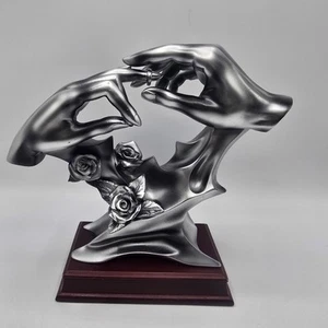 Herco Geschenk Bond of Marriage Hochzeitstag Silber Hände Skulptur gebraucht. - Bild 1 von 22