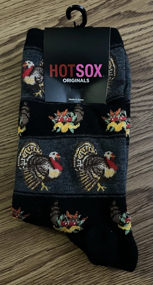 Turkey Day Thanksgiving Crew Socks - Image 1 of 4