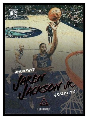 2018-19 Chronicles Luminance Red 141 Jaren Jackson Jr. RC /149 Grizzles - Image 1 of 2