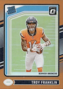 Troy Franklin - Rated Rookie - 2024 Donruss Optic - Orange Prizm /249 - Bild 1 von 2