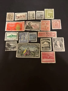 18 estampillas antiguas de Ecuador M/U - Lote A-81362 - Imagen 1 de 1