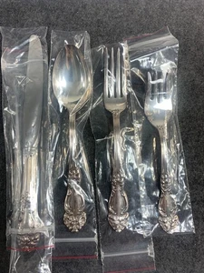 4 NEW Pieces Reed & Barton Silver Plate Flatware Tiger Lily / Festivity - Picture 1 of 5