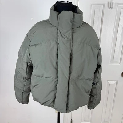 Chaqueta acolchada recortada Canada Goose Grandview etiqueta negra verde talla LG NUEVA SIN ETIQUETAS Foto 1 de 4