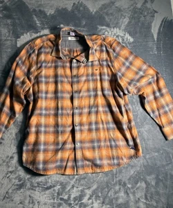 Tommy Bahama Uomo Canyon Beach Check Flanella Zucca Spezia Taglia XXL/TTG (1096) - Foto 1 di 7