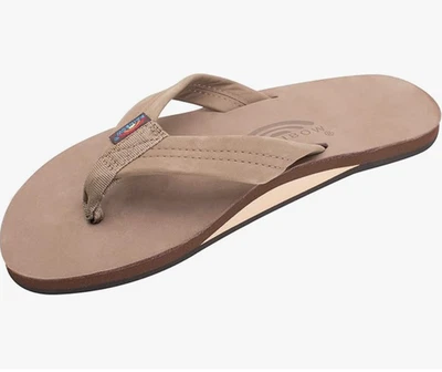 Hombre Arco Iris Cuero Una Capa Correa Ancha Grande Marrón Oscuro Nuevo Foto 1 de 4