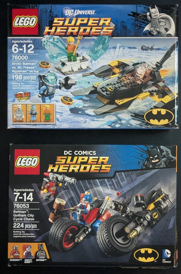 2 CONJUNTOS LEGO DC COMICS 76000 ARCTIC BATMAN Mr Freeze y 76053 GoTHAM CITY CHASE 🆕 Foto 1 de 4