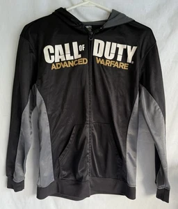 Call of Duty Advanced Warfare sudadera con capucha negra y gris con cremallera talla grande chaqueta - Imagen 1 de 3