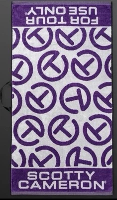 Toalha Scotty Cameron Mardi Gras 2025 círculo de dança roxo turnê T ESGOTADA! - Imagem 1 de 3