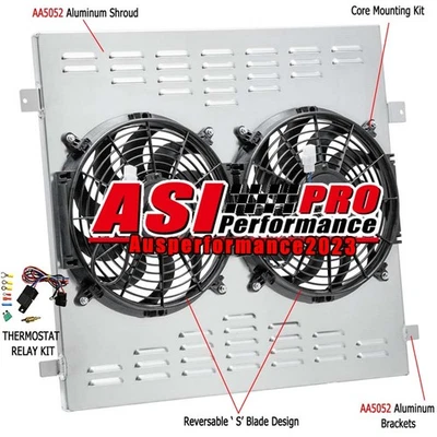 Aluminum Shroud Fan Relay Kit Fits 2003-2009 Toyota 4Runner/Lexus GX470 4.7L V8 - Image 1 of 4