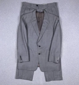 Traje Gieves & Hawkes para hombre 44R / 40x31 gris claro lana Savile Row 2 piezas - Imagen 1 de 18