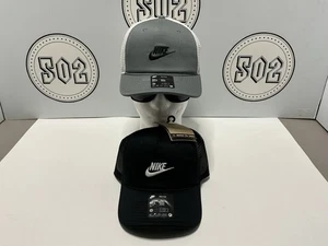 $ 60 Nike Air Rise Futura Trucker Snapback verstellbare Mütze schwarz & grau Set Gr. M/L - Bild 1 von 15