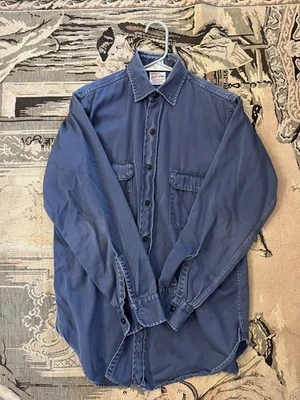 Camisa de Trabajo True Vintage Hércules Luster Chino Ejército Sarga Años 50  Foto 1 de 3