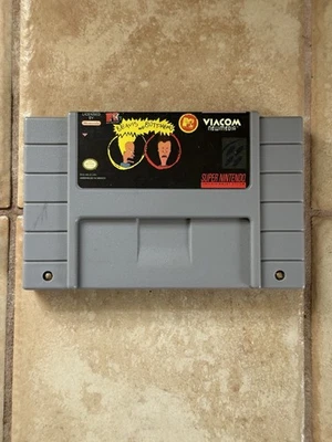 MTV's Beavis and Butt-Head (Super Nintendo SNES, 1994) Authentic Game Cartridge - Image 1 of 2