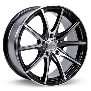 14 inch 14x6 RTX Snare Black Machined wheel rim 4x100 +38 - Picture 1 of 1