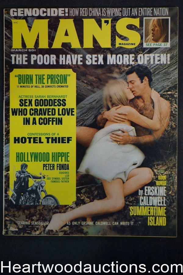 Man's Mar 1969 Peter Fonda, Sex Goddess Sarah Bernhardt, Vietnam war story - Ult Foto 1 de 1