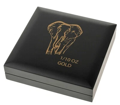 Boîte à Monnaies/Tirelire/Boîte pour la Somalie Éléphant 25 X 1/10 OZ Pièces - Photo 1/4