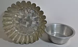 Plato de aluminio Priscilla Ware diseño Starburst sartén/molde estriado de metal de colección - Imagen 1 de 5