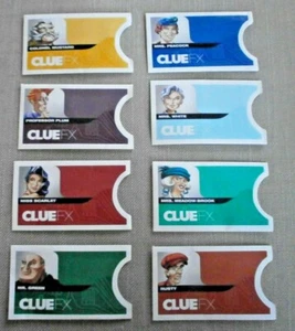 Spielteile Figuren Clue FX 2003 Parker Brothers 8 Verdächtige Umschläge - Bild 1 von 1