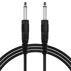 Guitar Cable Black Audio Cable for Electric Guitar Bass Keyboard 1M/3.3ft Y6Y1