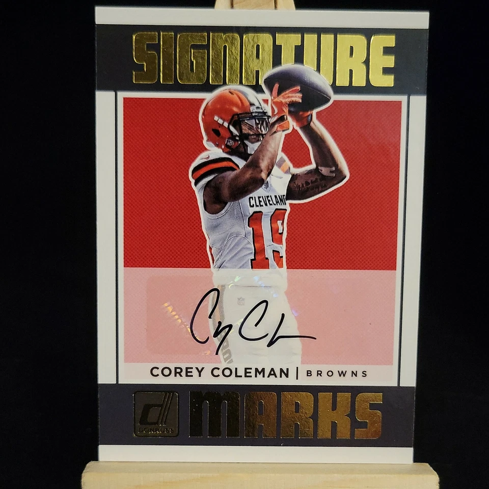 2018 Panini Donruss Signature Marks Corey Coleman #SM-CC Auto - Image 1 of 2