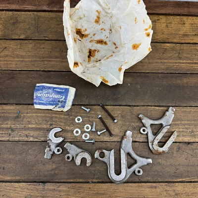 De colección Campagnolo Dropout Ojal Nuevo de Lote Antiguo Marco de Acero Desertores Tornillo Tour Bicicleta A3 Foto 1 de 4