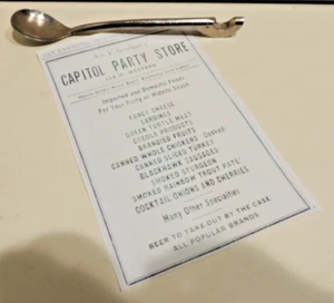 1946 Bar Spoon Bottle Opener Art V. Granger's Capitol Party Center South Bend IN - Picture 1 of 11