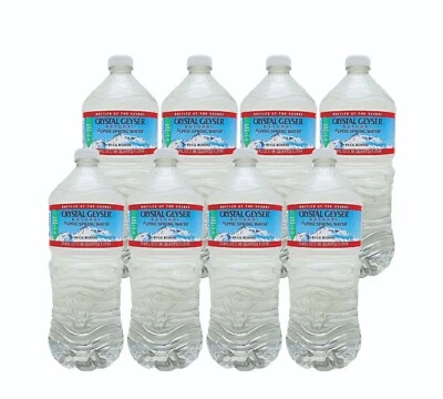Crystal Geyser Natural Alpine Spring Water - 33,8 fl oz (1 L) (8 botellas) Foto 1 de 2