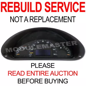 Rebuild Repair for 01 02 03 04 05 Mercedes C230 C240 C320 Instrument Cluster - Picture 1 of 2
