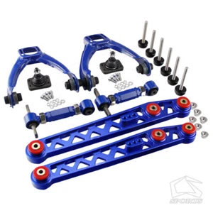 Upgrade Front & Rear Camber & Lower Control Arm Kit for Honda Civic EK 1996-2000 - Picture 1 of 8
