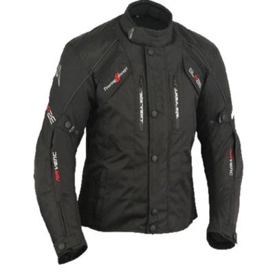 LEATHER POINT Herren Motorrad Winter Wasserdichte Textiljacke, CE Winter Motorradjacke