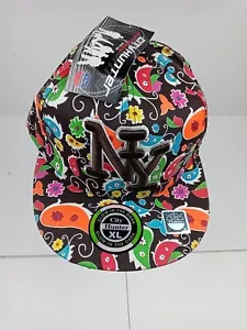CITY HUNTERS New York Glow In The Dark Hat Baseball Size XL New Brown Multicolor - Picture 1 of 8