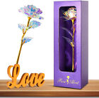 Mothers Day Rose Artificial Flower W/Love Stand Gifts From Daughter Son Birthday
