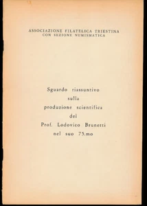 Hn Stance Summary On Manufacture Scientific Prof. Brunetti Trieste o67 - Picture 1 of 1