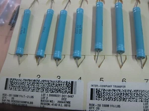 1x ROX200100MFHLBS Resistencias ÓXIDO METÁLICO ROX-2S 100M 1% 6W ±50ppm/°C - Imagen 1 de 4