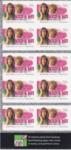 MINT 2006 50 YEARS OF AUSTRALIAN TV TELEVISION KATH KIM  P&S STAMP BOOKLET - 238 - Picture 1 of 1